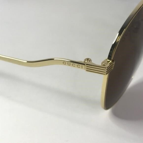 ? - New Authentic Gucci Brown Pilot Ladies Sunglasses GG0969S 002 main image 13